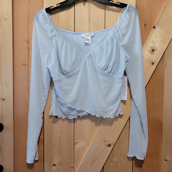 Light Blue Cropped Top Kirious Los Angeles - Picture 1 of 8